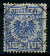 D-REICH KRONE ADLER Nr 48a Gestempelt Gepr. X726F12 - Used Stamps
