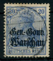 BES 1WK D-POST IN POLEN Nr 13c Gestempelt X7769B6 - Ocupación 1914 – 18