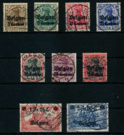 BES 1WK LP BELGIEN Nr 1-9 Gestempelt X77B022 - Besetzungen 1914-18