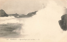 P3-64 Biarritz -effet De Vagues Prés Du Phare - Biarritz