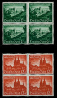 3. REICH 1940 Nr 748-749 Postfrisch VIERERBLOCK X77D6AE - Neufs