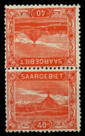 SAARGEBIET LANDS.BILD Nr 59A Kdr IV Postfrisch SENKR PA X788392 - Ungebraucht