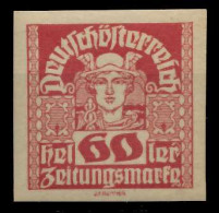 ÖSTERREICH 1920 21 ZEITUNGSMARKEN Nr 306y Postfrisch X7A89DE - Periódicos