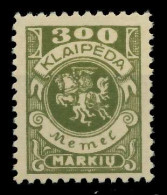 MEMEL 1923 Nr 147 Postfrisch X7DA462 - Memel (Klaïpeda) 1923