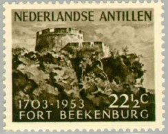 Nederlandse Antillen 1953 Fort Beekenburg - Castle NVPH 245 MNH**, Postfris  - Curaçao, Nederlandse Antillen, Aruba