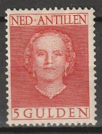 Nederlandse Antillen 1950 Kon Juliana 5 Gld NVPH 232 MNH** - Curaçao, Antille Olandesi, Aruba