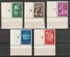 Nederlandse Antillen 1952 Zeemanswelvaren -hoekstukken - LUXE NVPH 239-243 MNH** - Curacao, Netherlands Antilles, Aruba