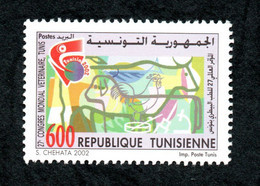 2002- Tunisie - 27ème Congrès Mondial Vétérinaire-Tunis 2002 -Série Complète 1v.MNH** - Medicine