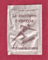 Bustina Vuota Zucchero. Empty Sugar Pack- Altasugar. Lo Zucchero è Energia- Packed By Altasugar, Altamura. - Suiker