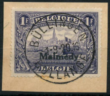 BELGISCHE BES.-POST MALMEDY Nr 11 Zentrisch Gestempelt Briefstück X425E86 - Occupation 1914-18