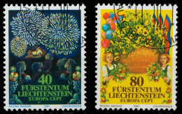 LIECHTENSTEIN 1981 Nr 764-765 Gestempelt X5A9EA2 - Usados