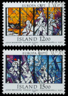 ISLAND 1987 Nr 665-666 Gestempelt X5C65BE - Used Stamps