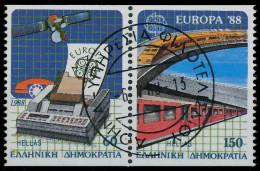 GRIECHENLAND 1988 Nr 1685C-1686C Zentrisch Gestempelt WAAGR X5CA3E2 - Used Stamps