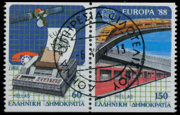 GRIECHENLAND 1988 Nr 1685C-1686C Zentrisch Gestempelt WAAGR X5CA3DE - Used Stamps