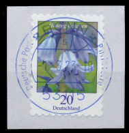 BRD BUND DS BLUMEN Nr 3432 Zentrisch Gestempelt Briefstück X5CA40E - Gebraucht