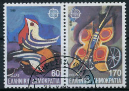 GRIECHENLAND 1989 Nr 1721A-1722A Gestempelt WAAGR PAAR X5CEE26 - Usados