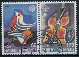 GRIECHENLAND 1989 Nr 1721A-1722A Gestempelt WAAGR PAAR X5CEE2E - Usados