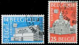 BELGIEN 1990 Nr 2419-2420 Gestempelt X5CF306 - Oblitérés