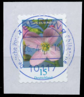 BRD BUND DS BLUMEN Nr 3431 Zentrisch Gestempelt Briefstück X5EF41E - Usados
