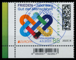 BRD BUND 2023 Nr 3765 ESST Zentrisch Gestempelt ECKE-ULI X61ECCA - Used Stamps