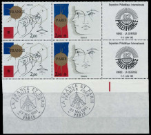 FRANKREICH 1981 Nr 2262 Und 2263 ZF Postfrisch VIERERBLOCK X61EDDA - Neufs