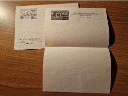 19562.  Busta Con Carta Intestata Stora Hotellet Jarnvagshotellet Markaryd Sweden - Unclassified