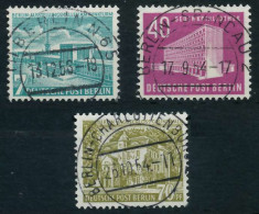 BERLIN DS BAUTEN 1 Nr 121-123 Zentrisch Gestempelt X642192 - Usados