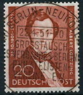 BERLIN 1951 Nr 74 ESST Zentrisch Gestempelt X64228A - Gebraucht