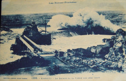 CPA Années 1920 BIARRITZ La Tempête Le Rocher De La Vierge - Labouche éditeur -  Bayonne Hendaye  TBE - Biarritz