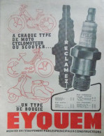 Publicité De Presse ; Bougies Motos Eyquem - Advertising
