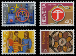 SCHWEIZ 1981 Nr 1206-1209 Postfrisch S2DA1D2 - Ungebraucht