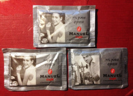 Sugar Bag, Full- Manuel Caffè. Set Of Three Bags, - Zucker