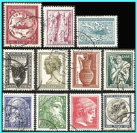 GREECE- GRECE- HELLAS 1954: Ancient Greek Art Iη Compl. Set  Used - Gebruikt