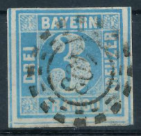 BAYERN MÜHLRADSTEMPEL AUF Nr 2II OMR 493 ZENTR- X7199F6 - Used