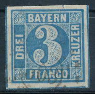 BAYERN MÜHLRADSTEMPEL AUF Nr 2II OMR 503 ZENTR- X7199C6 - Used