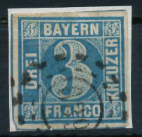 BAYERN MÜHLRADSTEMPEL AUF Nr 2II OMR 639 ZENTR- X719A06 - Used