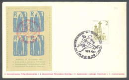 .Yugoslavia, 1961-09-10, Slovenia, Austria, Rocket Post, Special Postmark & Sheet - Other & Unclassified