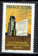 Centenaire De La Loi Relative à La Séparation De L'Eglise Et De L'Etat - Unused Stamps