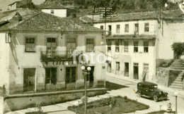 DAMAGED REAL PHOTO FOTO POSTCARD CAFE DA BEIRA TAXI CELORICO DA BEIRA GUARDA PORTUGAL - Guarda