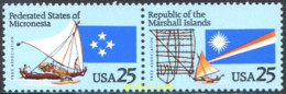 249211 MNH ESTADOS UNIDOS 1990 ESTADO FEDERAL DE MICRONESIA Y LAS ISLAS MARSHALL - …-1845 Voorfilatelie
