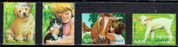 Nature De France : Les Jeunes Animaux Domestiques (Chaton, Chiot, Poulain Et Agneau) - Unused Stamps