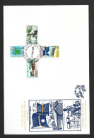 Nauru 1974 UPU Set Of 4 & Miniature Sheet On 2 Oversized FDC Official Unaddressed - Nauru