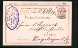 AK Private Stadtpost, Packetfahrtkarte Berlin, J. Tritt  - Timbres (représentations)