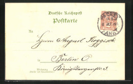 AK Stempel Private Stadtpost, Packetfahrt Berlin, Scheer & Petzold  - Timbres (représentations)