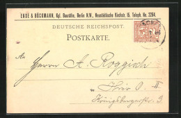 AK Stempel Private Stadtpost, Packetfahrt Berlin, Kgl. Bauräthe Ende & Böckmann  - Postzegels (afbeeldingen)