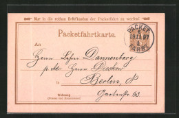 AK Private Stadtpost, Packetfahrtkarte Berlin  - Timbres (représentations)