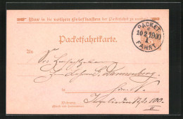 AK Private Stadtpost, Packetfahrtkarte Berlin  - Stamps (pictures)