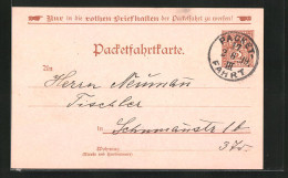 AK Packetfahrtkarte Berlin, Private Stadtpost  - Postzegels (afbeeldingen)