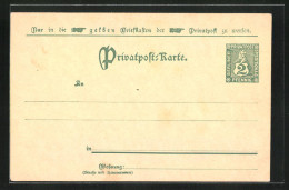 AK Private Stadtpost Berlin, 2 Pf.  - Timbres (représentations)