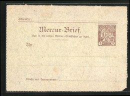 AK Hannover, Private Stadtpost Mercur  - Briefmarken (Abbildungen)